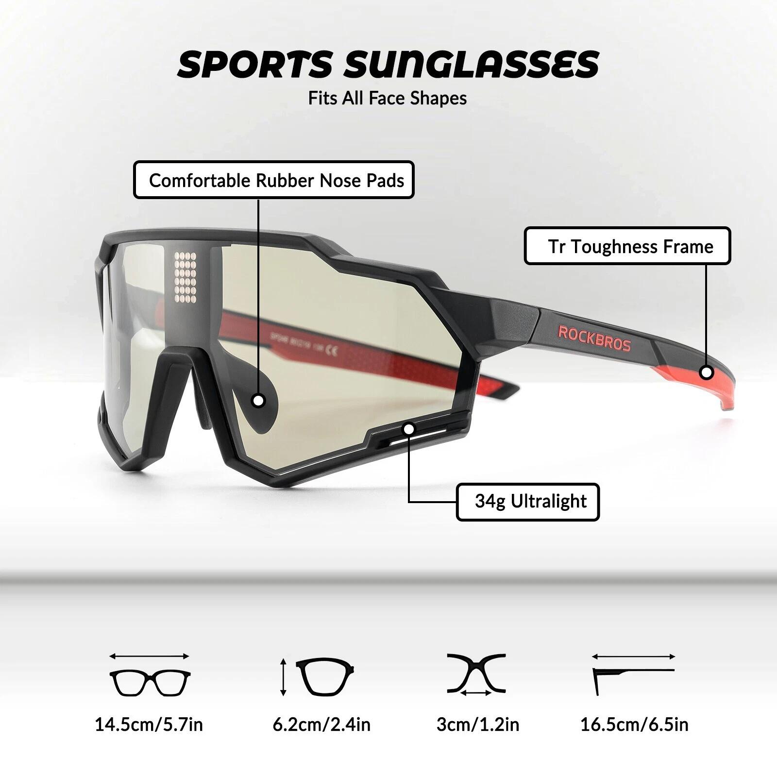 ROCKBROS Intelligent Fahrradbrille Elektronisch Selbsttönend Lichtempfindliche 4/7
