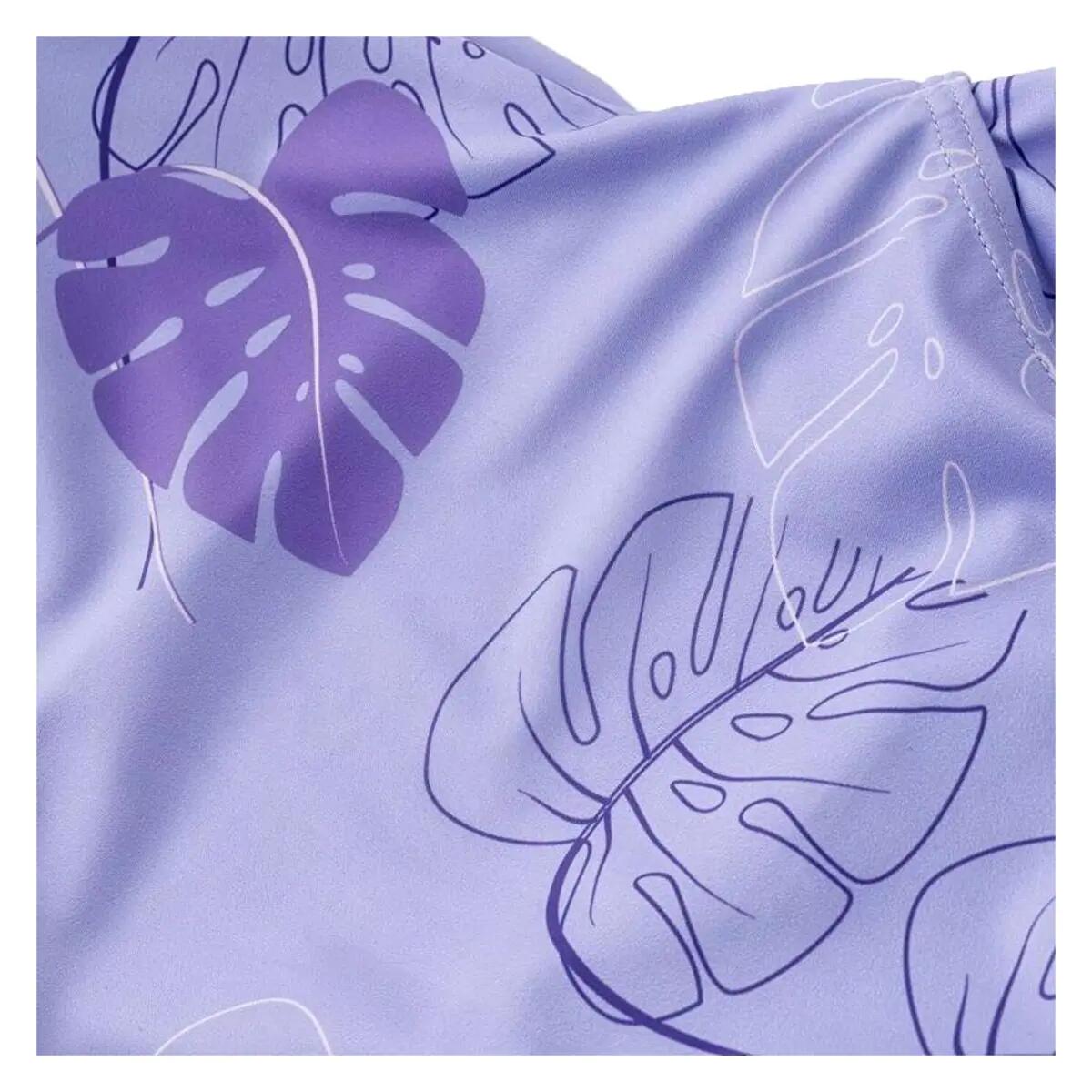 Fato de banho Verona Philodendron Leaf One Piece para rapariga (Violeta) 4/4
