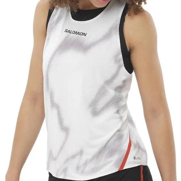 Salomon S/Lab Speed tank top White/Red Women's