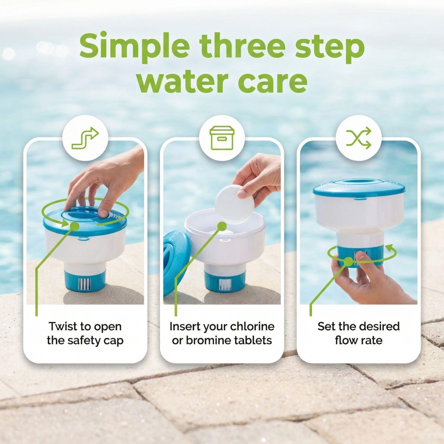 Kit d'entretien pour piscine – Entretien de piscine – 4 pièces - CB129 7/7