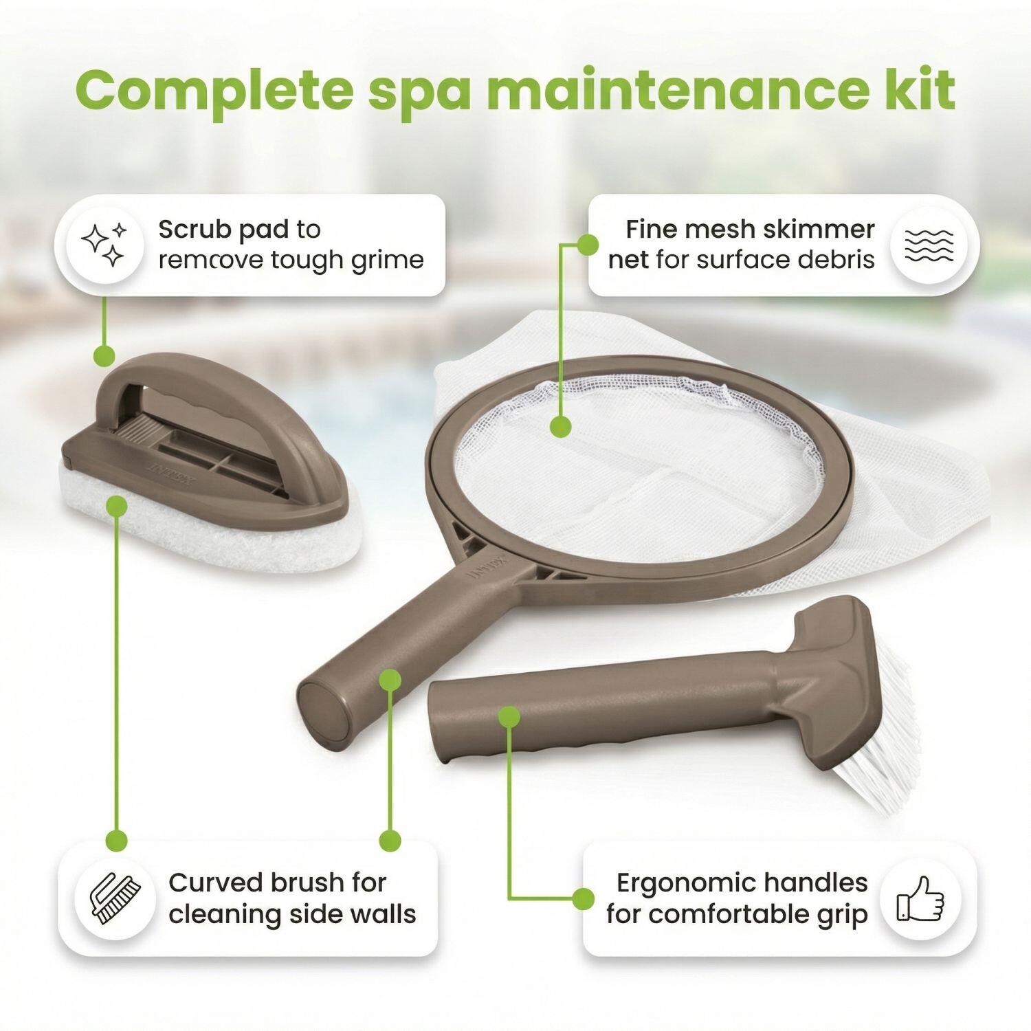 Kit d'entretien pour piscine – Entretien de piscine – 7 pièces - CB135 3/7
