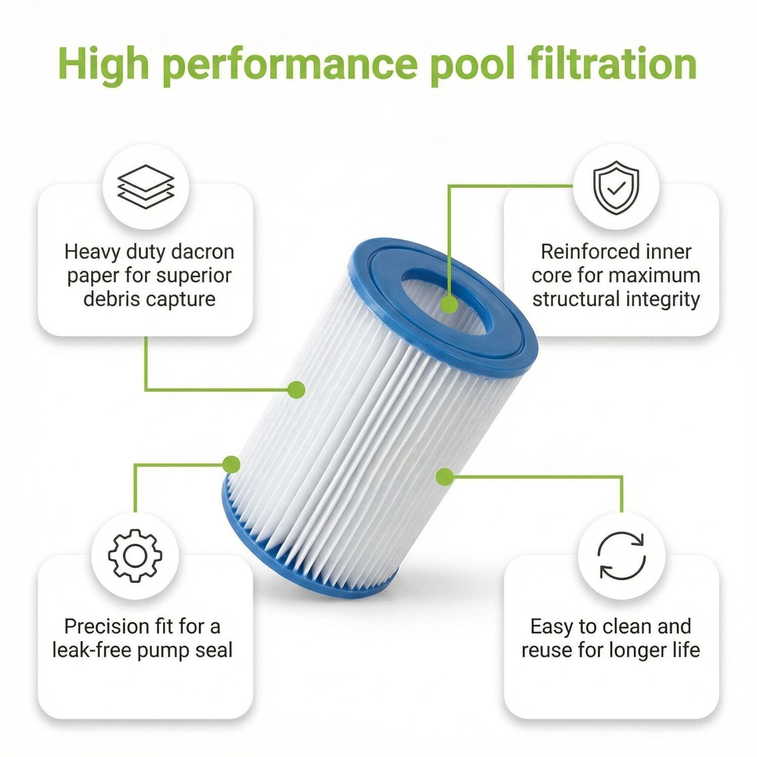 Kit de acessórios para piscina - 28132GN - 6-delig 4/7