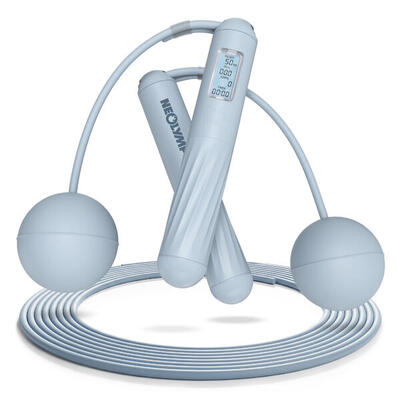 Springtouw met digitale teller en 2-in-1 systeem voor fitness en cardio