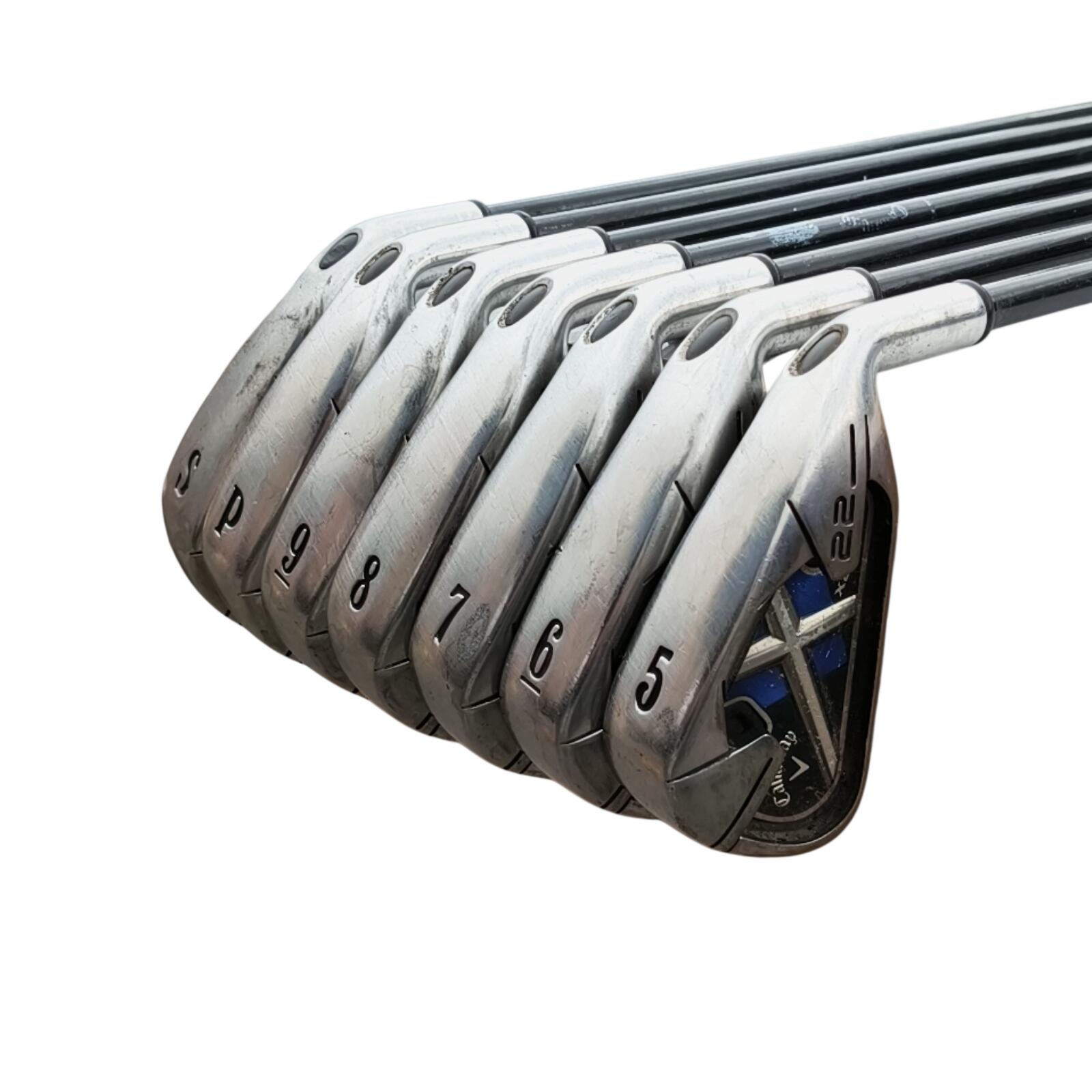 Callaway X22 IJzerset / 5-PW+SW / Flex Regular / Grafiet 3/7