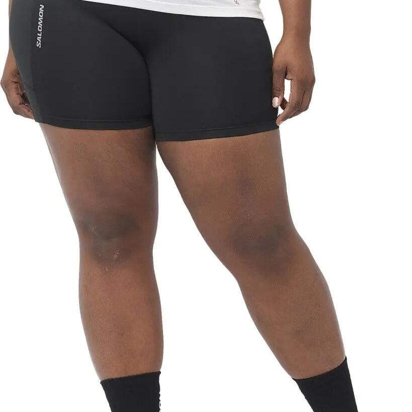 Salomon Cross Run Bib shorts 5inch Black Women's