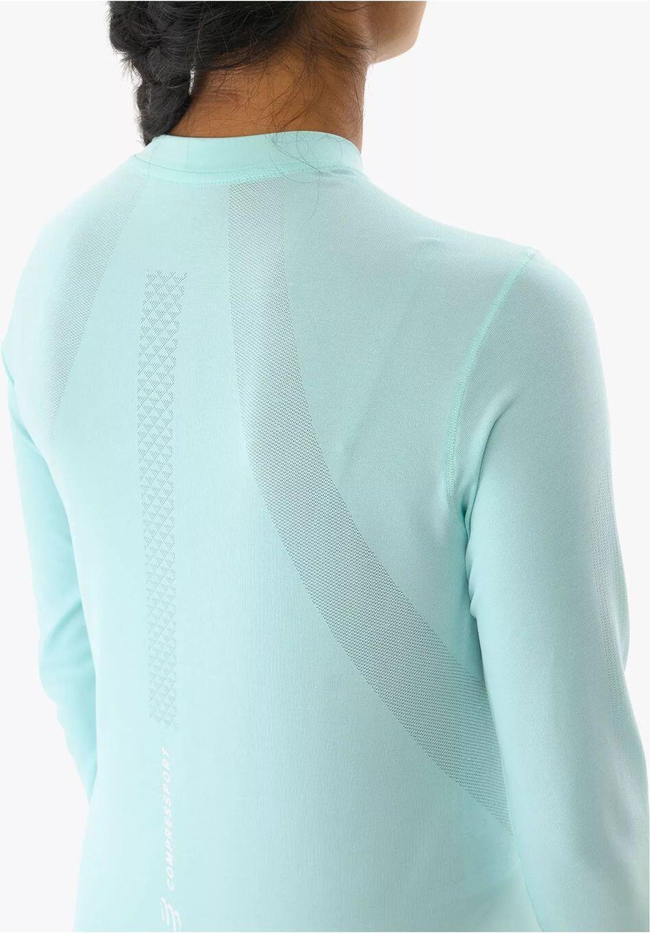 Compressport Performance LangarmshirtDamen Hellblau 4/5