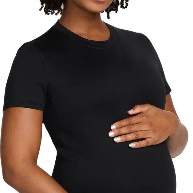 Nike (M) One Maternity Black Women's short sleeve jersey