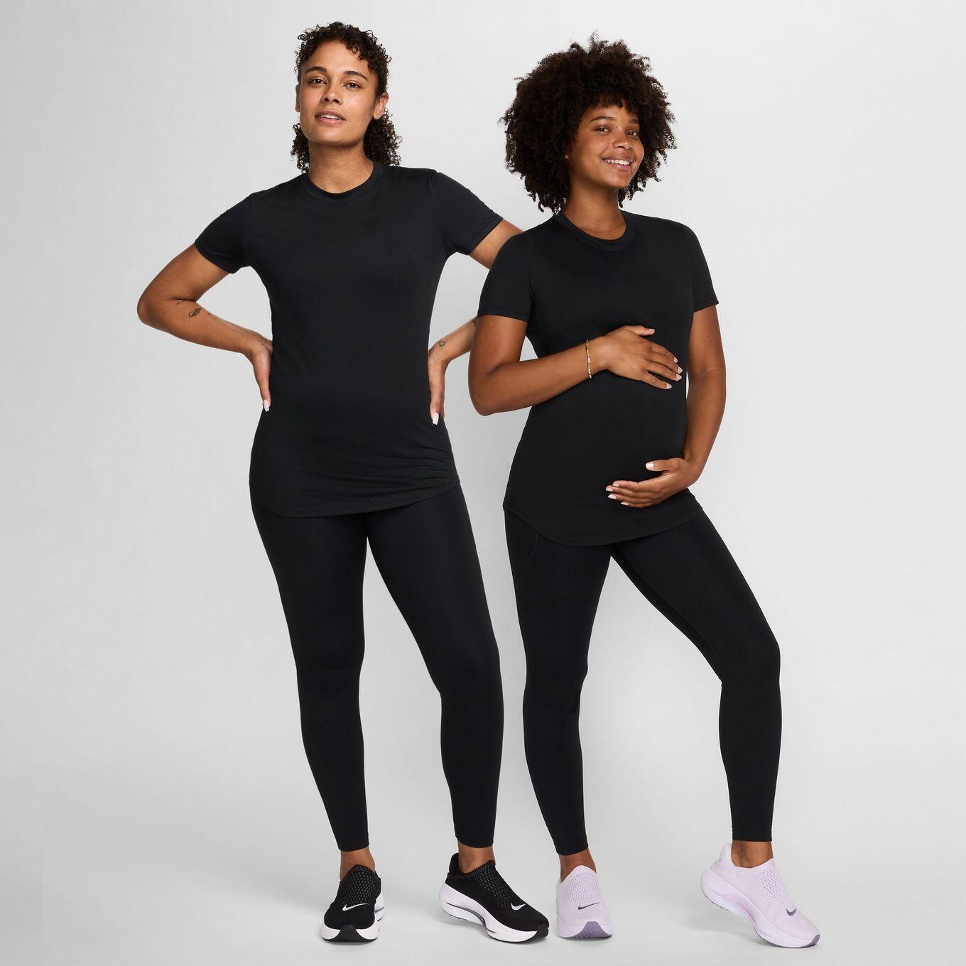 Maillot de manga corta negro Nike (M) One Maternity para mujer 6/7