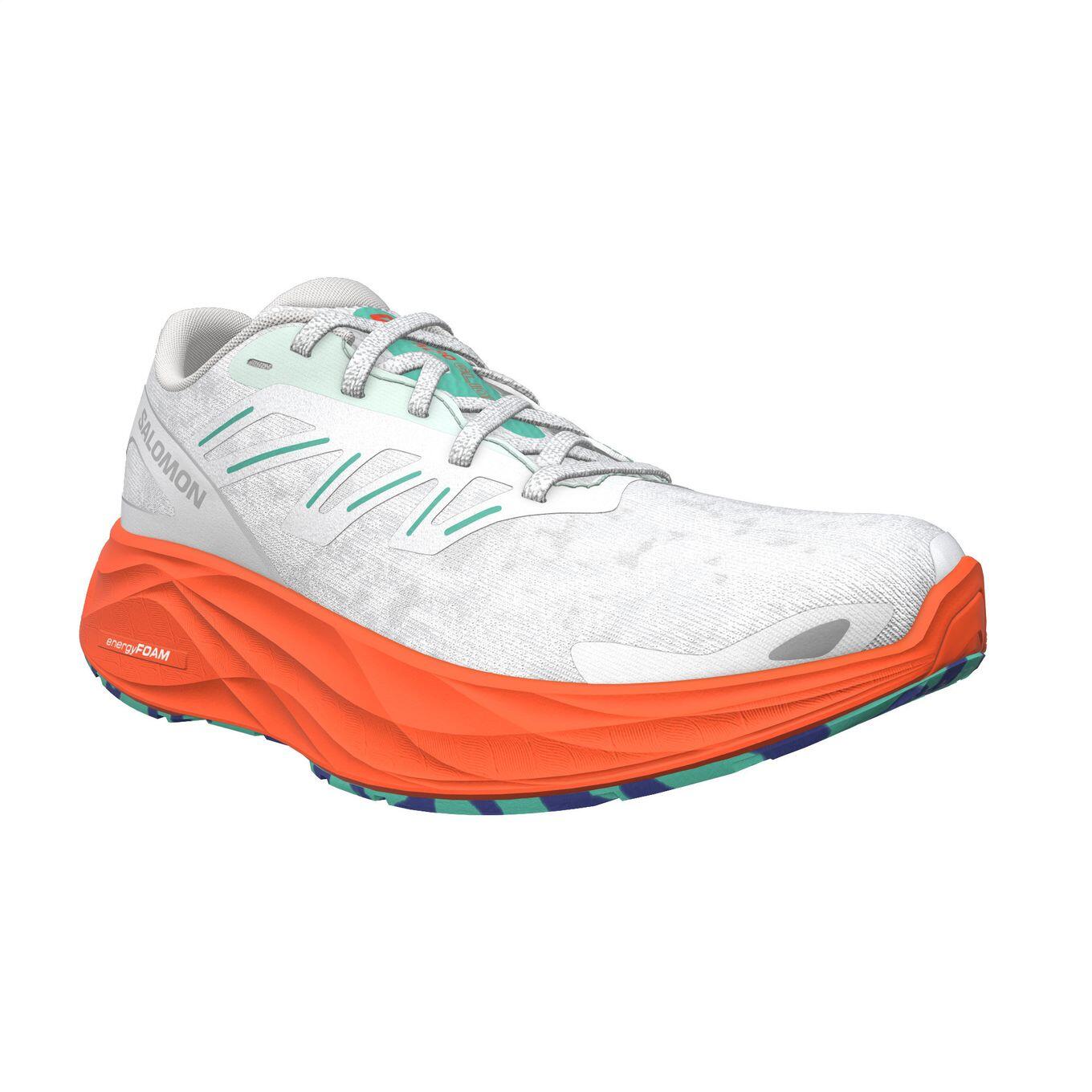 Salomon Aero Glide 2 Hardloopschoenen Wit/Oranje 3/7