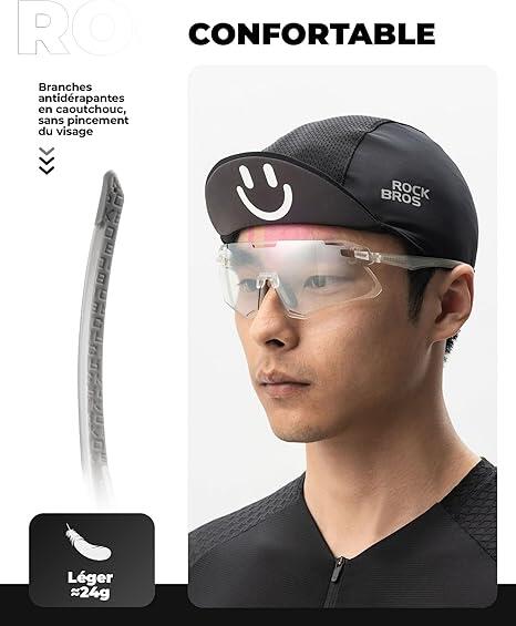 ROCKBROS Fahrradbrille Photochrom Sportsonnenbrille UV400 4/5