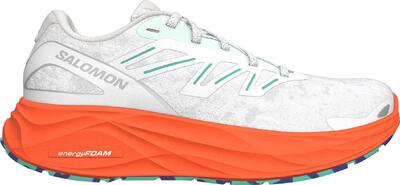 Salomon aero glide 2 hardloopschoenen wit/oranje