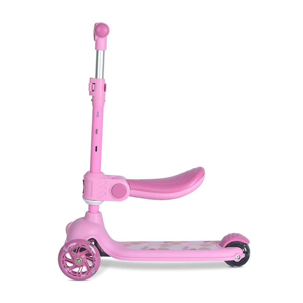 Infantil Paseo Patinete JETSTER PLUS asiento plegable ABEC-9 Pink 3/5