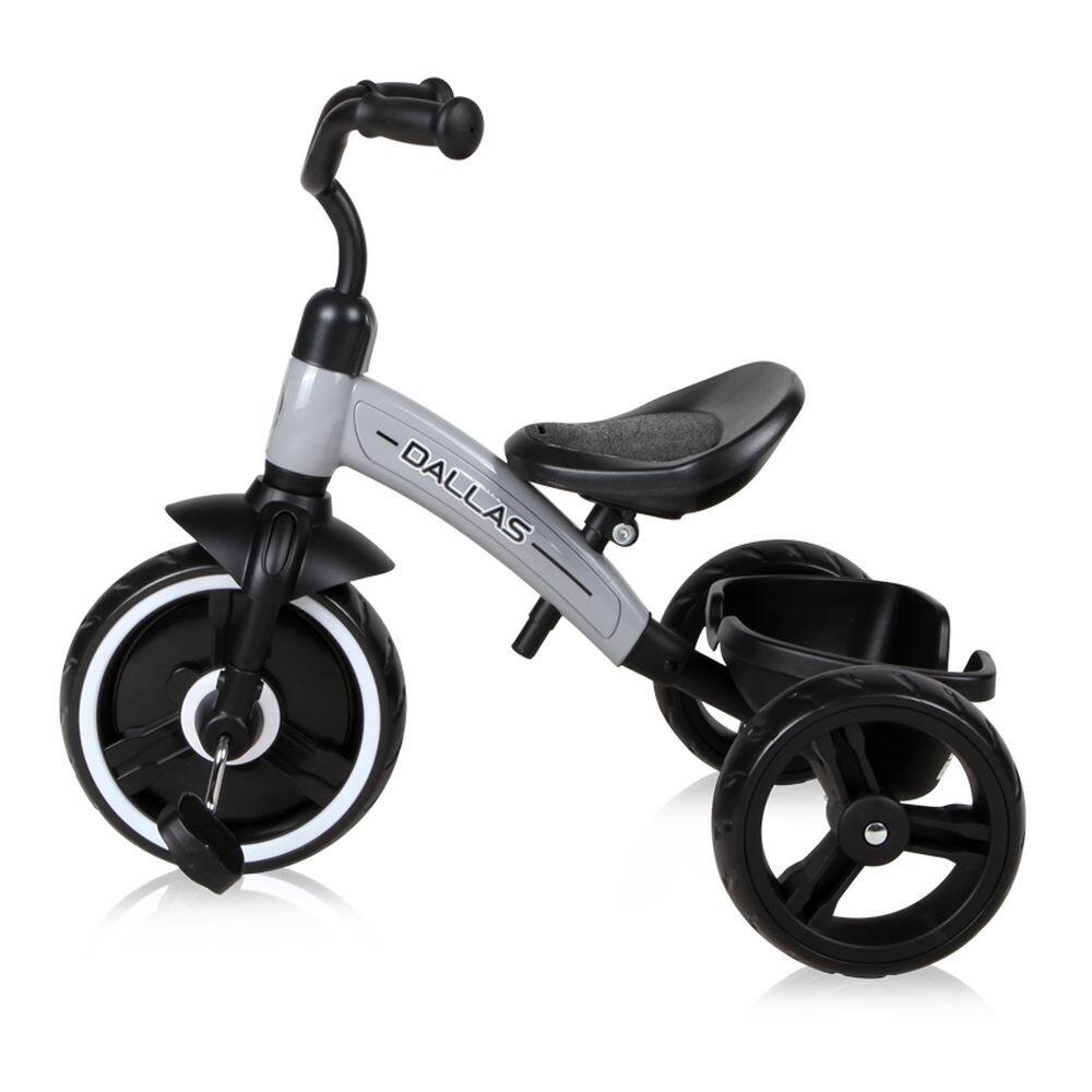 Infantil Paseo Triciclo DALLAS asiento regulable ruedas EVA Grey 2/5