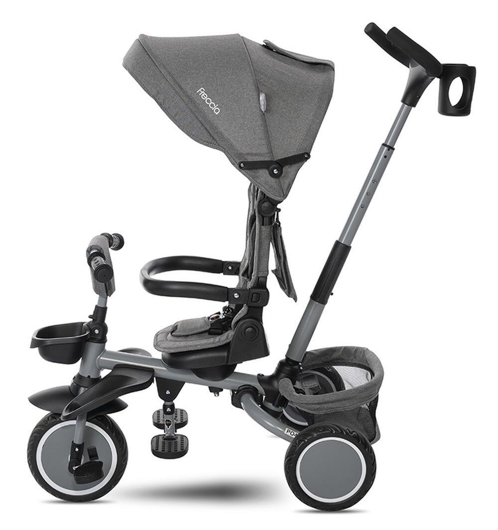 Infantil Paseo Triciclo plegable FRECCIA 360º asiento giratorio Grey 3/5