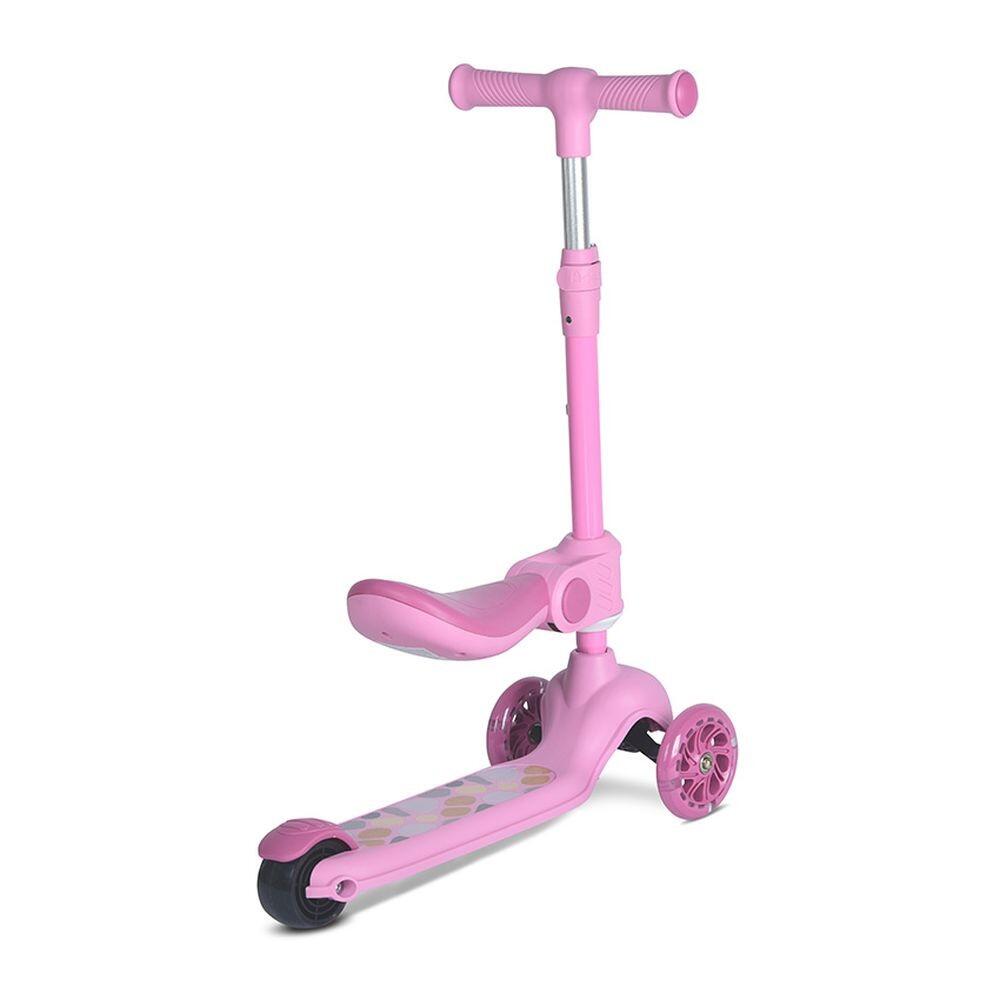 Infantil Paseo Patinete JETSTER PLUS asiento plegable ABEC-9 Pink 2/5