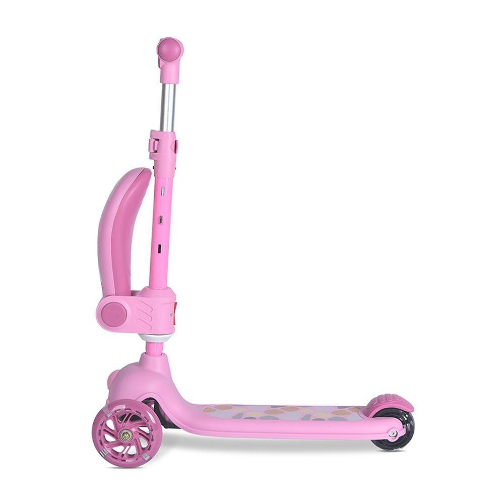 Infantil Paseo Patinete JETSTER PLUS asiento plegable ABEC-9 Pink 5/5