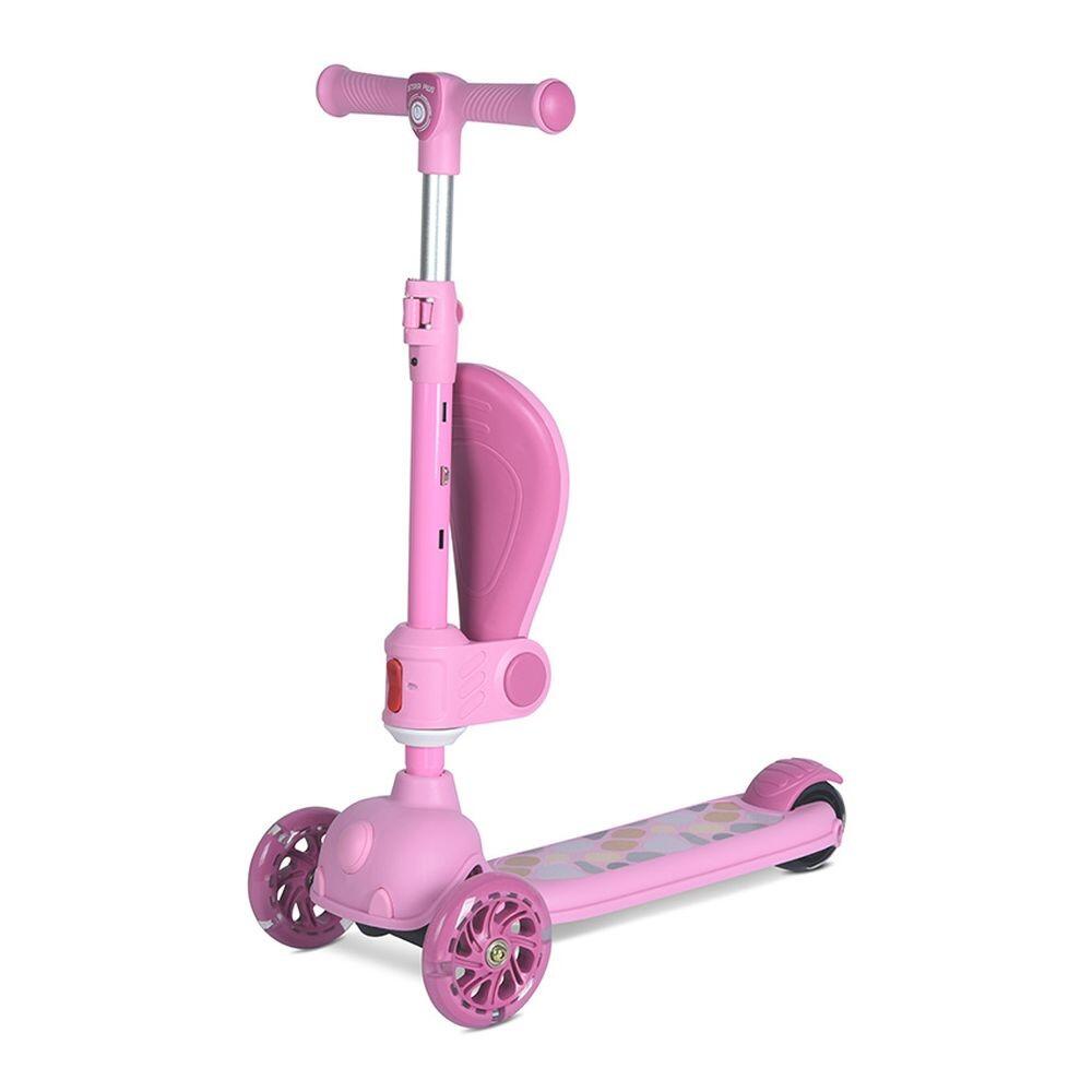 Infantil Paseo Patinete JETSTER PLUS asiento plegable ABEC-9 Pink 4/5