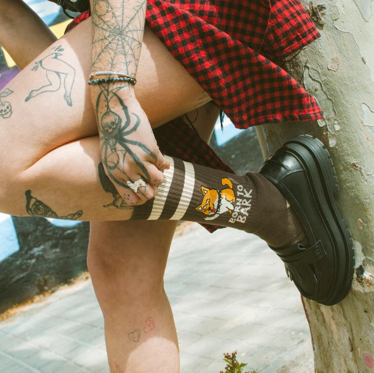 Socken American Socks Born to Bark 6/7