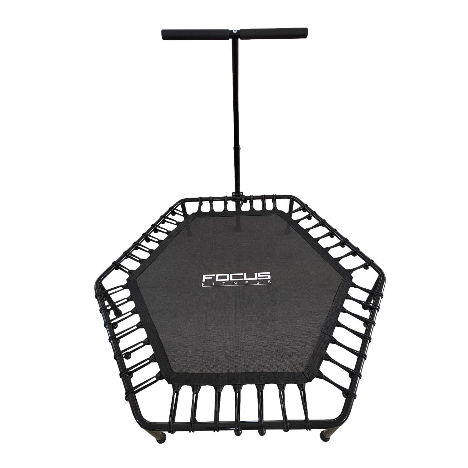 Fitness Trampoline 127 cm met Verstelbare Handsteun – Focus Fitness 2/5