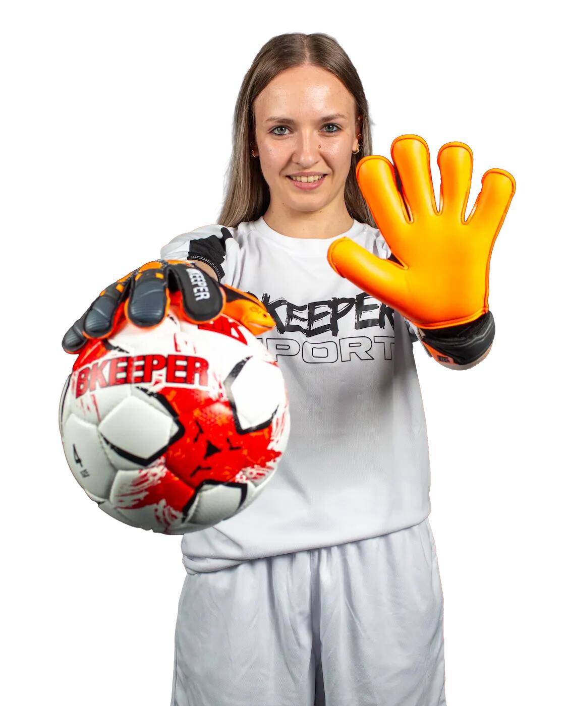 Guanti da portiere junior Asuna #25 arancioni 3/6