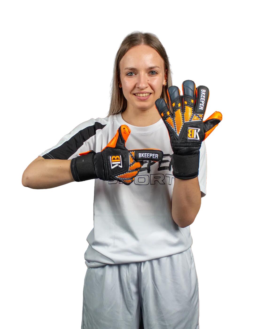 Guanti da portiere junior Asuna #25 arancioni 2/6