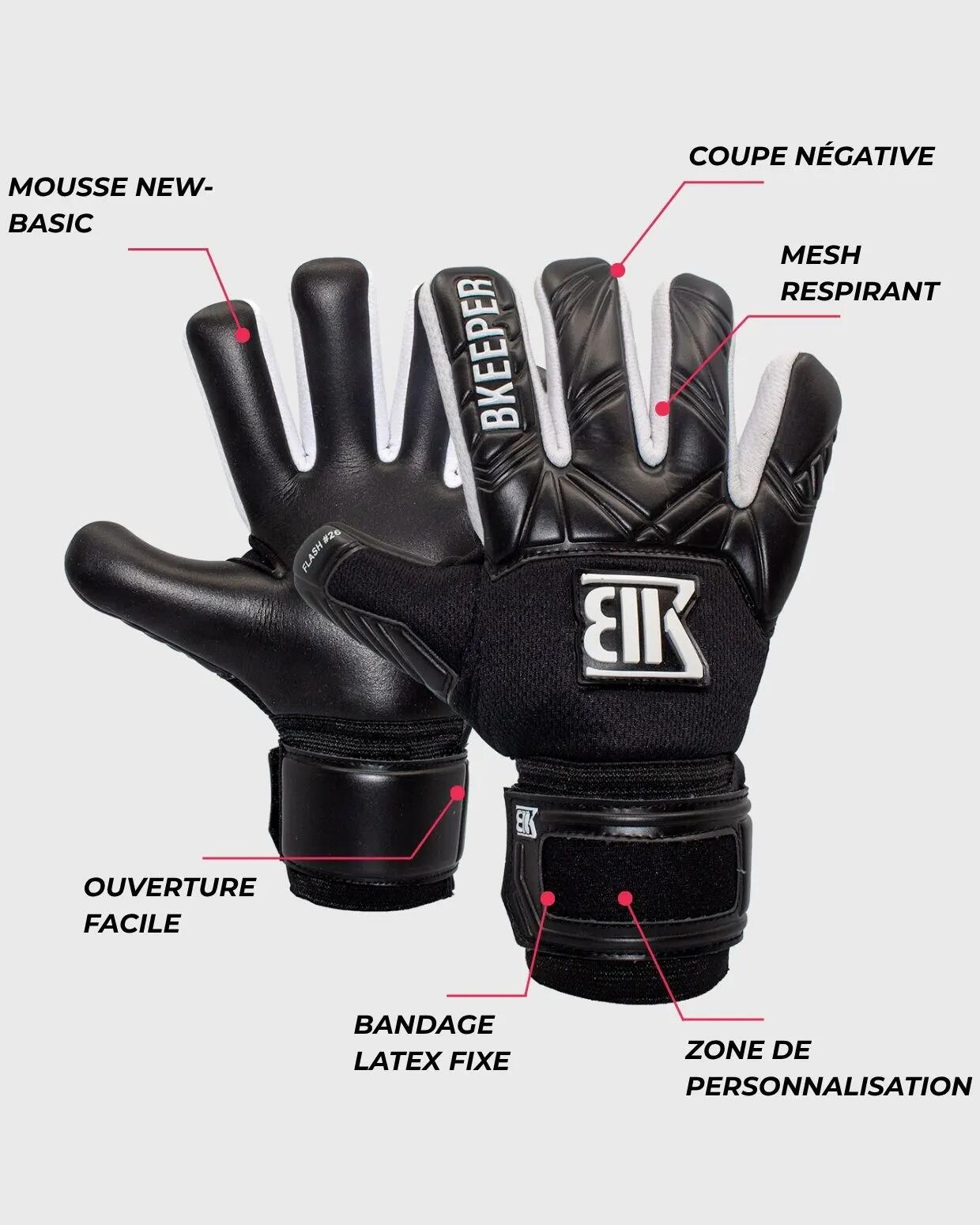 Gants de gardien de but junior Flash #26 Black 5/7