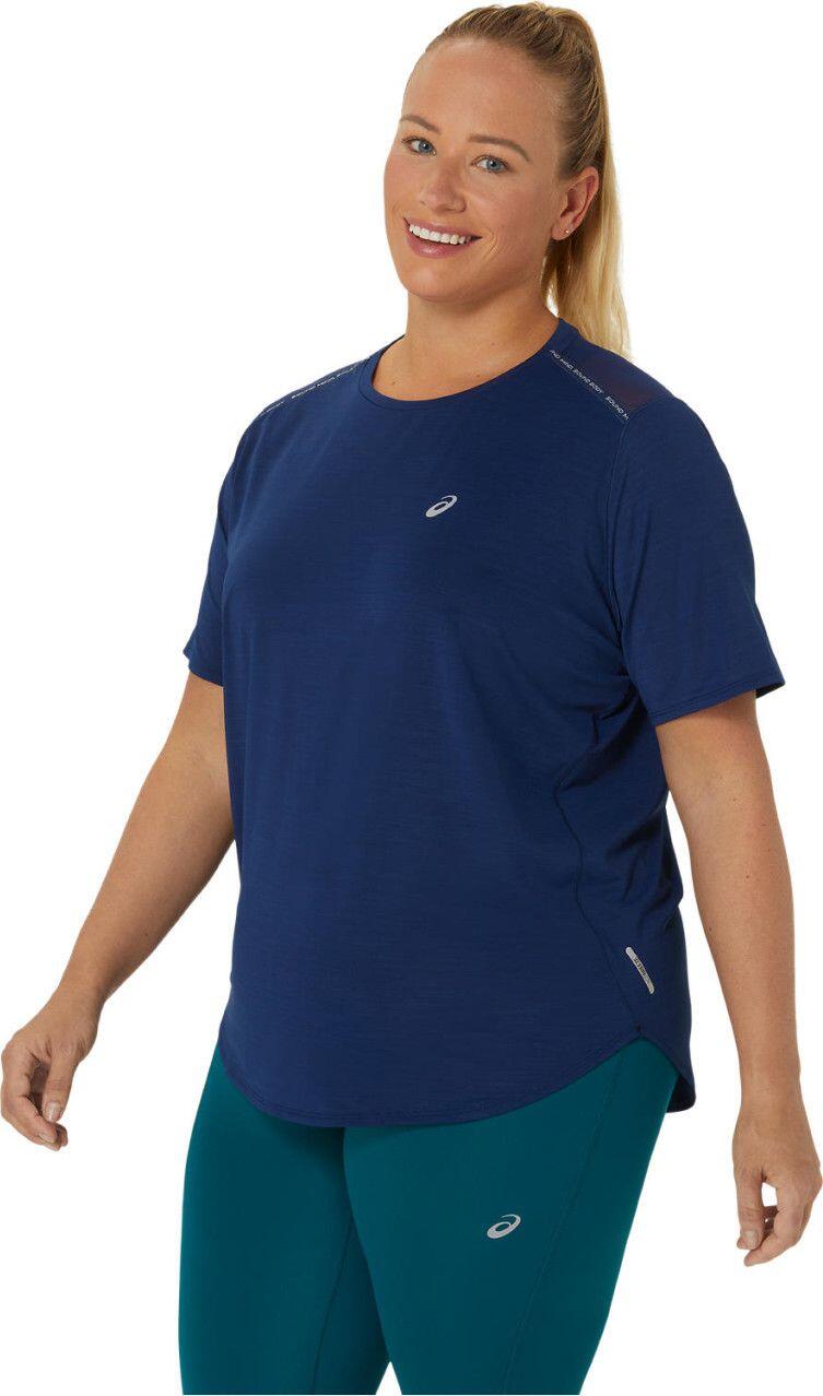 Damen Asics Road Kurzarmtrikot Blau 3/5