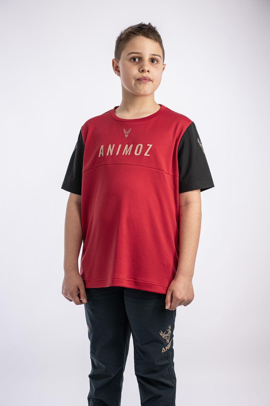Maillot de manga corta Animoz Wild Niño Rojo 2/4