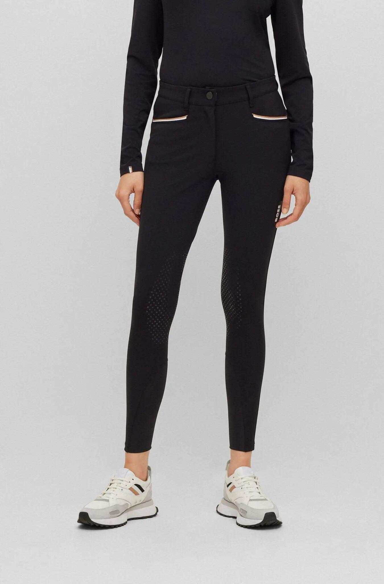 Boss Equestrian Rijbroek Dames Knie Grip Hazel Core Zwart - 5/7