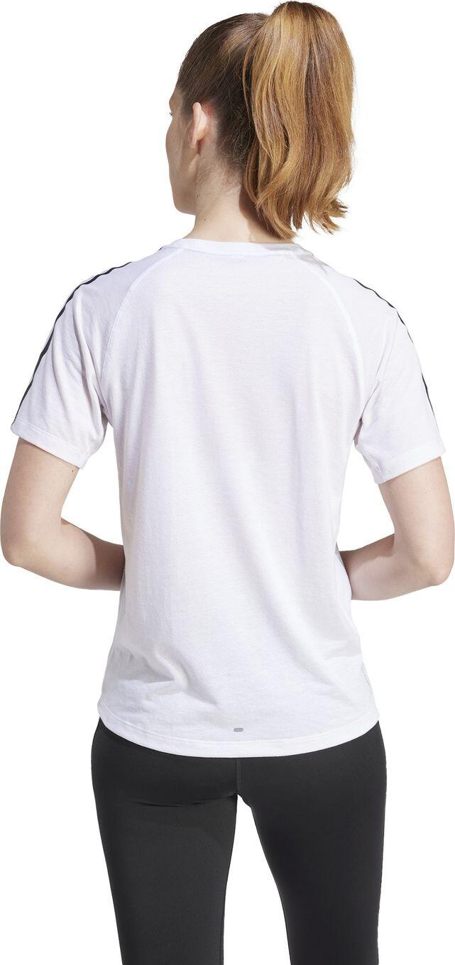 T-Shirt Running adidas Own the Run 3 bandes Blanc Femme 2/6