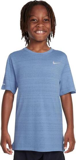 Maglia a maniche corte Nike Dri-Fit Miler Blu Ragazzo