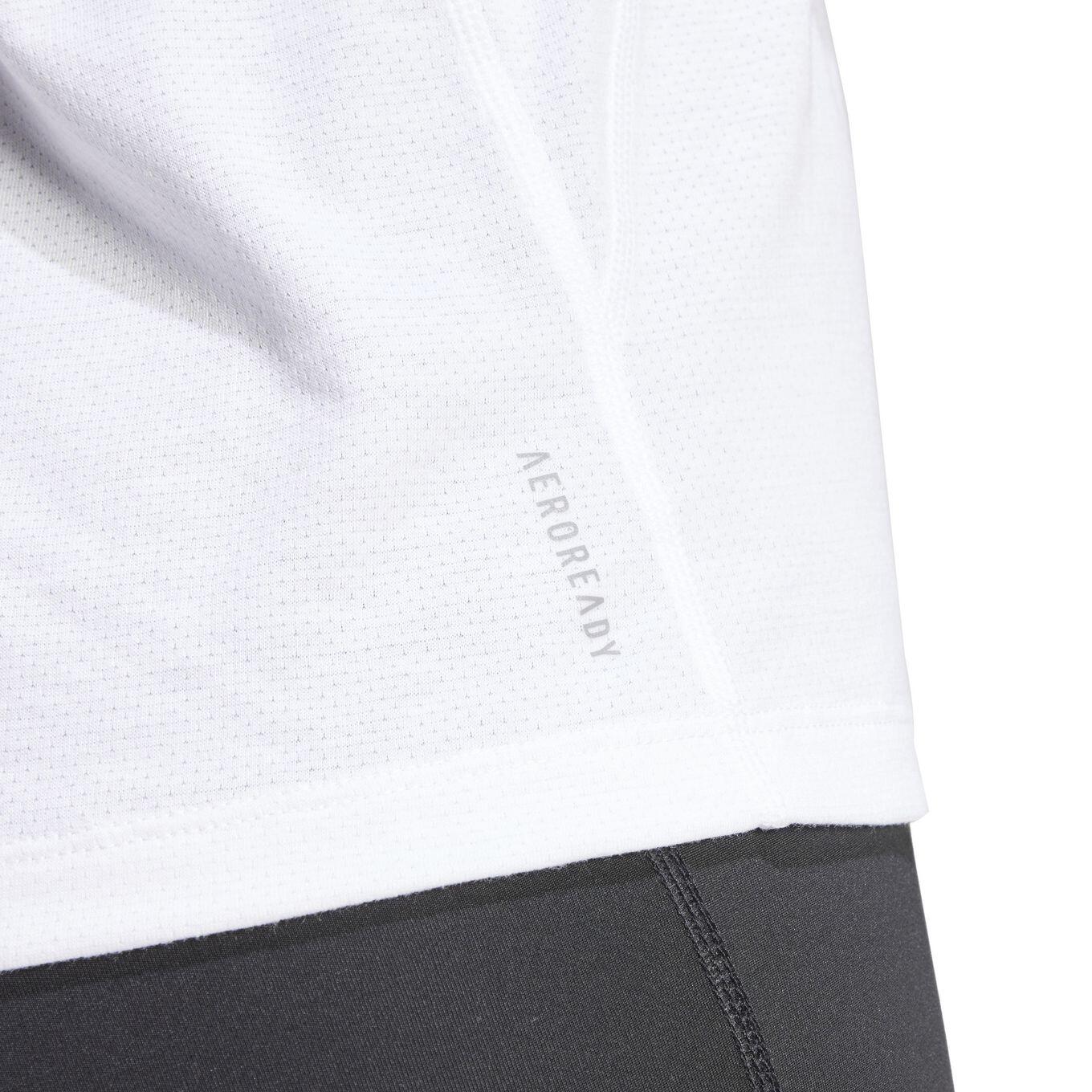 T-Shirt Running adidas Own the Run 3 bandes Blanc Femme 4/6