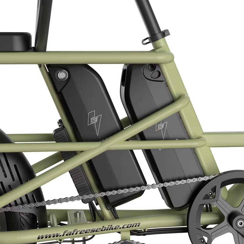 Cargo EBike FF20 CUV Baterii 2x12Ah 140km Anvelope Fat Scaun Copil 200kg