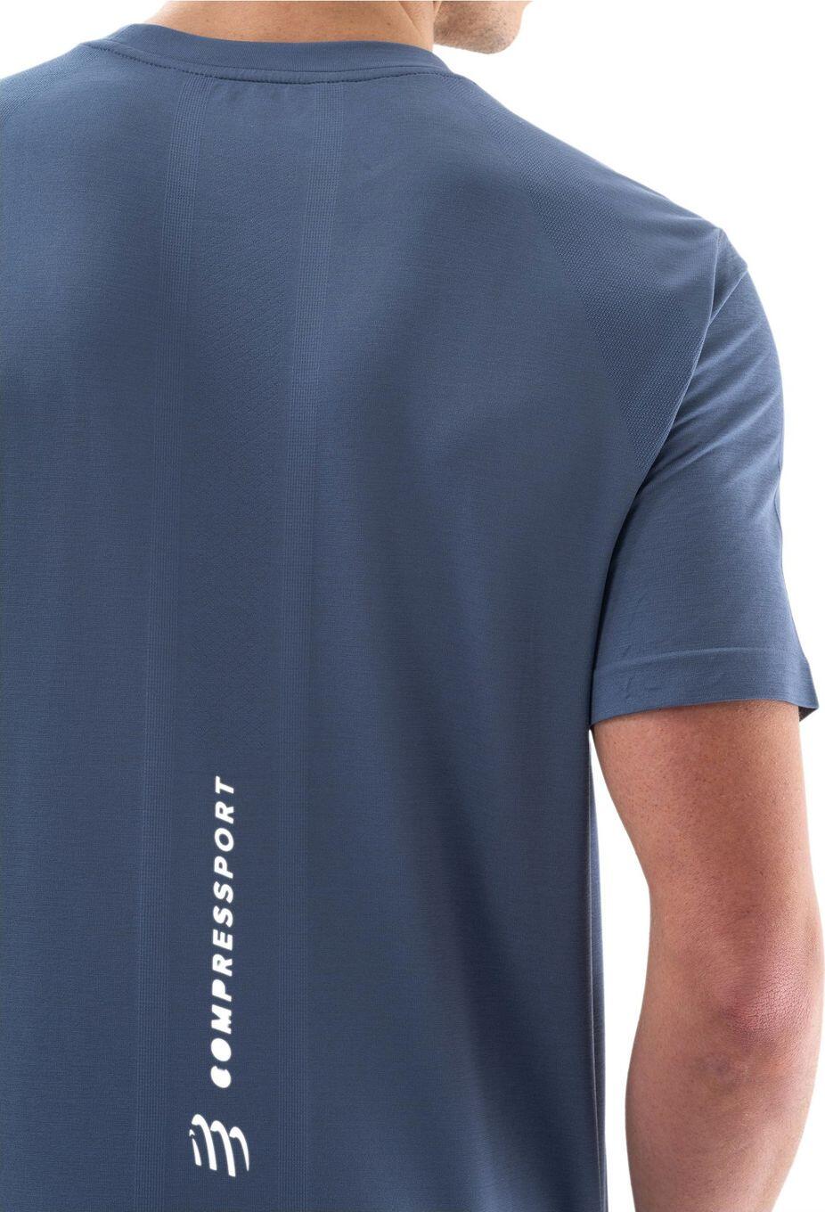 Compressport Performance Jersey met korte mouwen Blauw Heren 4/7