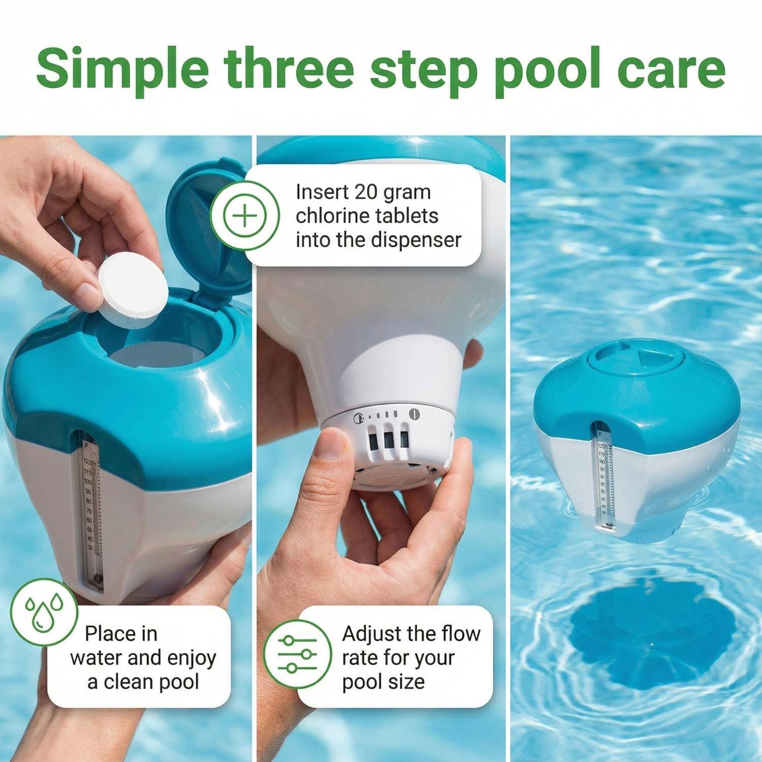 Kit d'entretien pour piscine – Entretien de piscine – 4 pièces - CB99 7/7