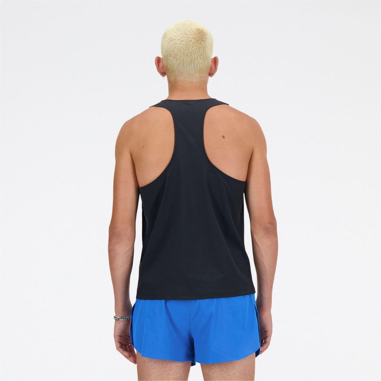 New Balance Q Speed Jacquard Tanktop Schwarz Herren 3/4