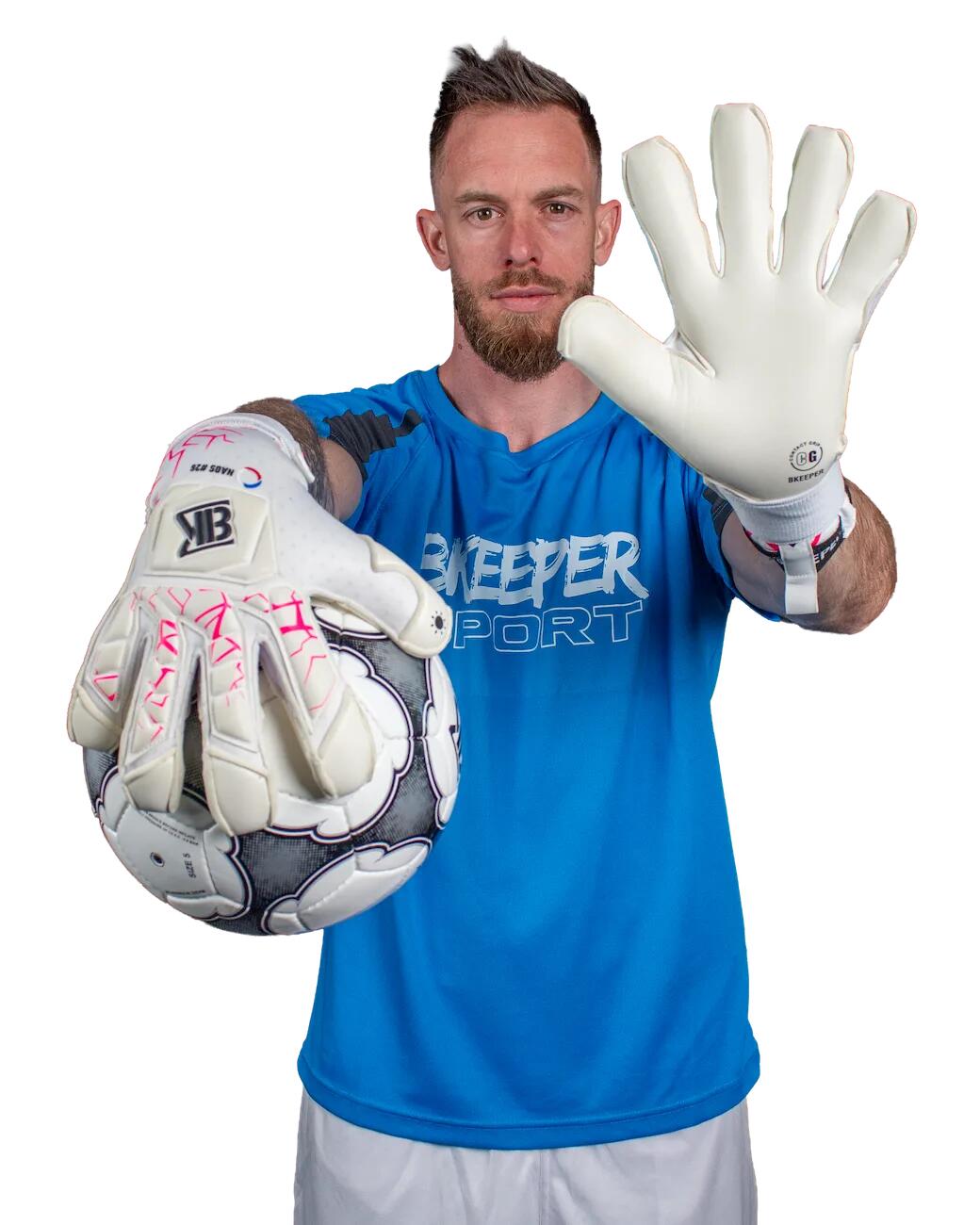 Guanti da portiere Naos #26 rosa per adulti 3/7
