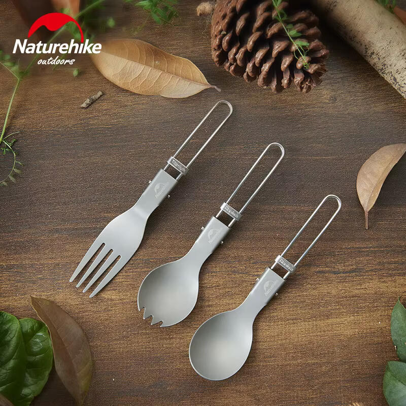 Naturehike Titanium Spork - Dobrável. 18 g 4/5