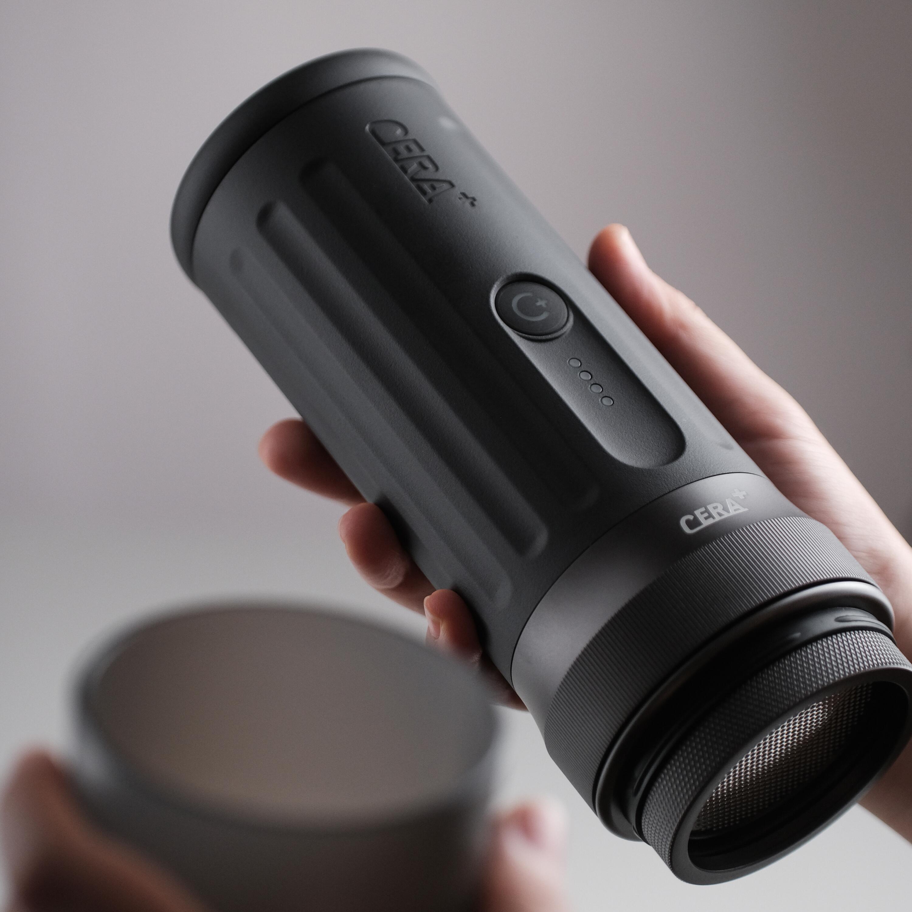 Ceramax 58mm Bottomless portafilter draagbare espressomachine USB-C 3/8
