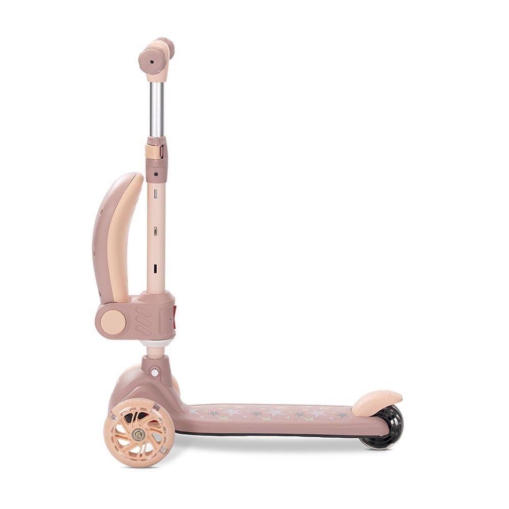Infantil Paseo Patinete SPEEDSTER plegable asiento luces ABEC-9 Beige 5/5