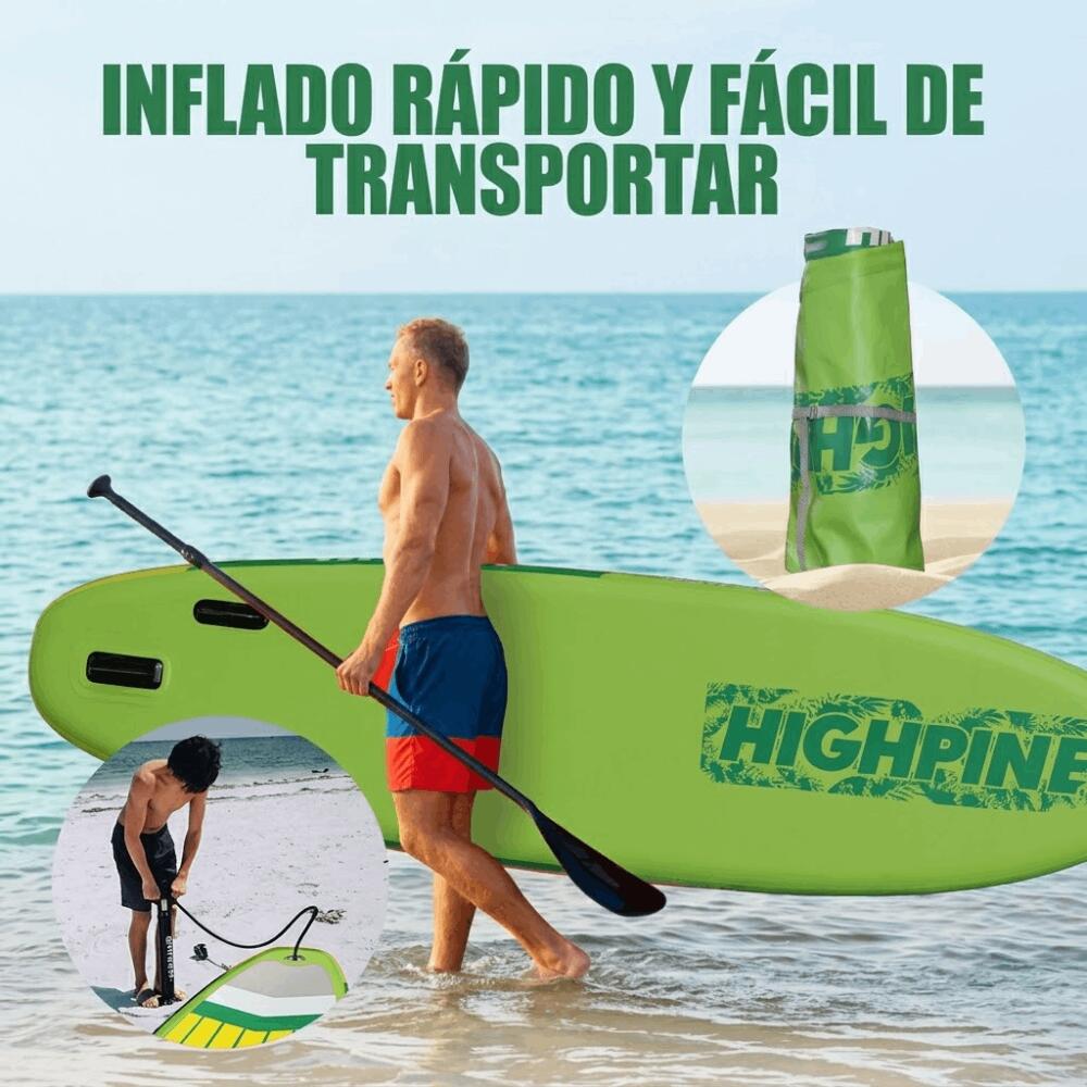 Planche de paddle gonflable Highpi 320x78x15cm (10'6"x31"x6") 3/7