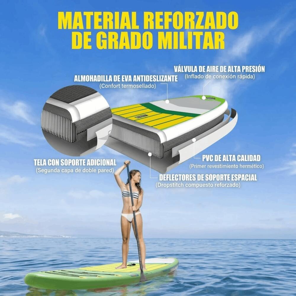 Planche de paddle gonflable Highpi 320x78x15cm (10'6"x31"x6") 5/7