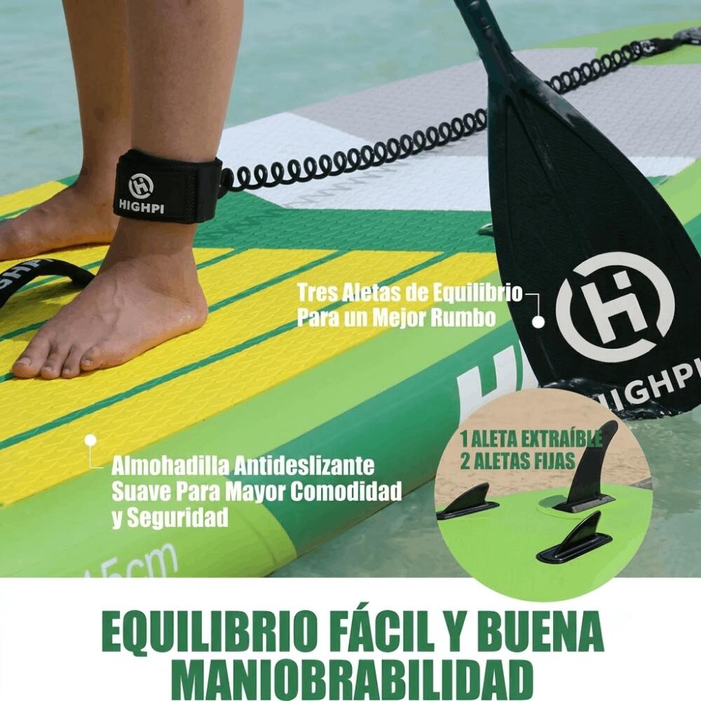 Planche de paddle gonflable Highpi 320x78x15cm (10'6"x31"x6") 4/7