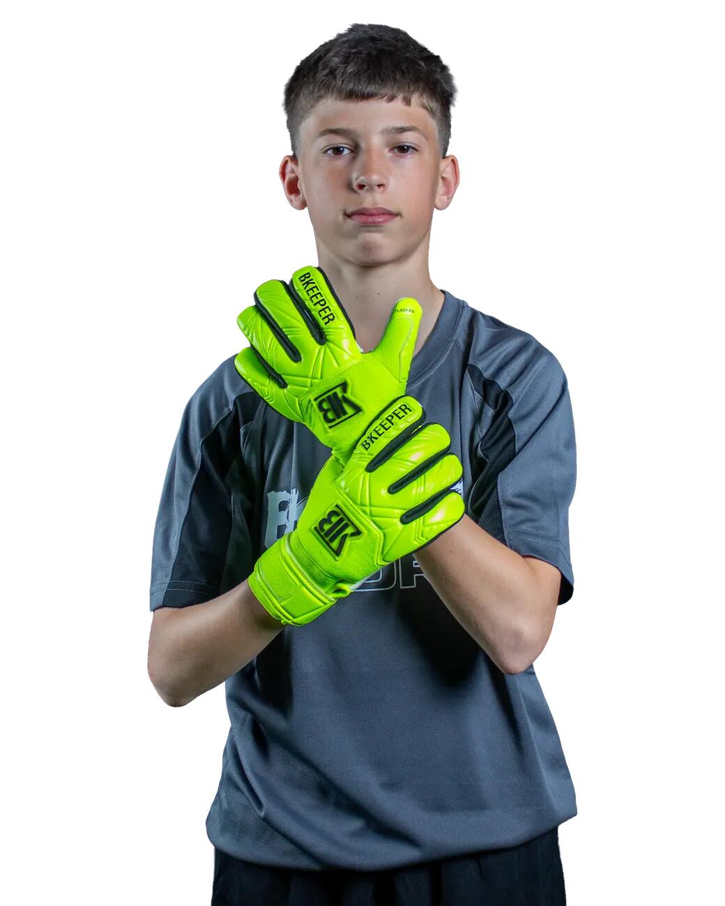 Guanti da portiere Flash Junior #26 gialli 2/7