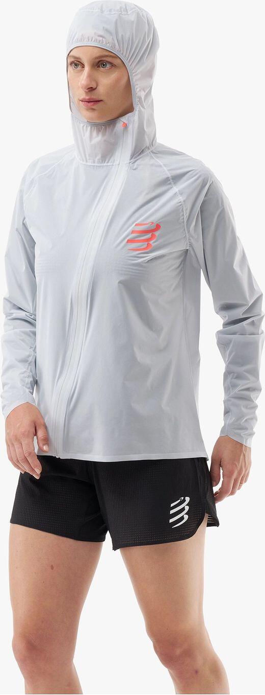 Dames Compressport Hurricane Waterdichte Jas Grijs 3/7