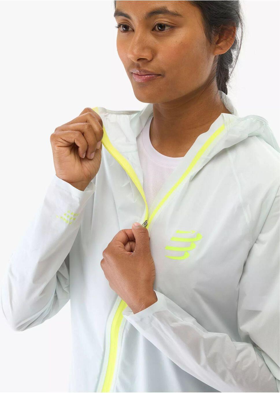 Compressport Hurricane Waterproof 10/10 Jacket Women Grey 3/4