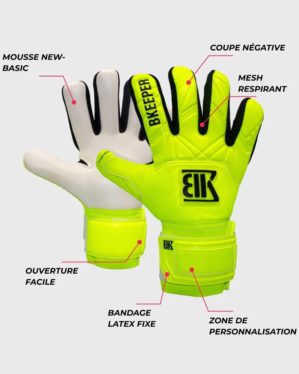 Guanti da portiere Flash Junior #26 gialli 5/7