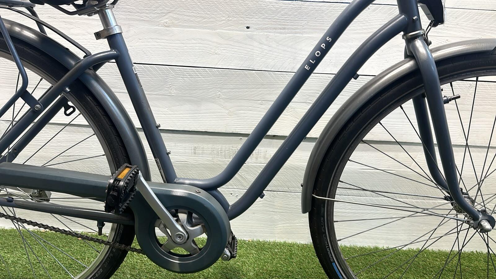 Tweedehands stadsfiets zwart 28" terugtraprem 2/3