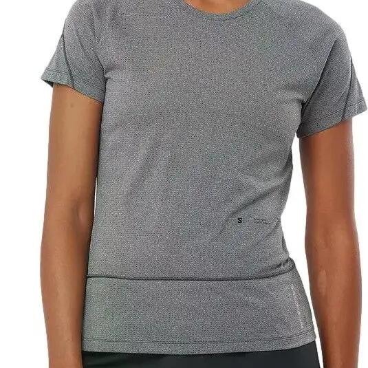 Salomon Cross Run Grey Women's Short Sleeve T-Shirt