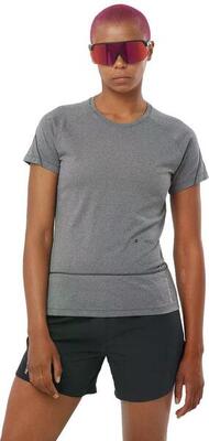 Salomon cross run grey women's short sleeve t-shirt